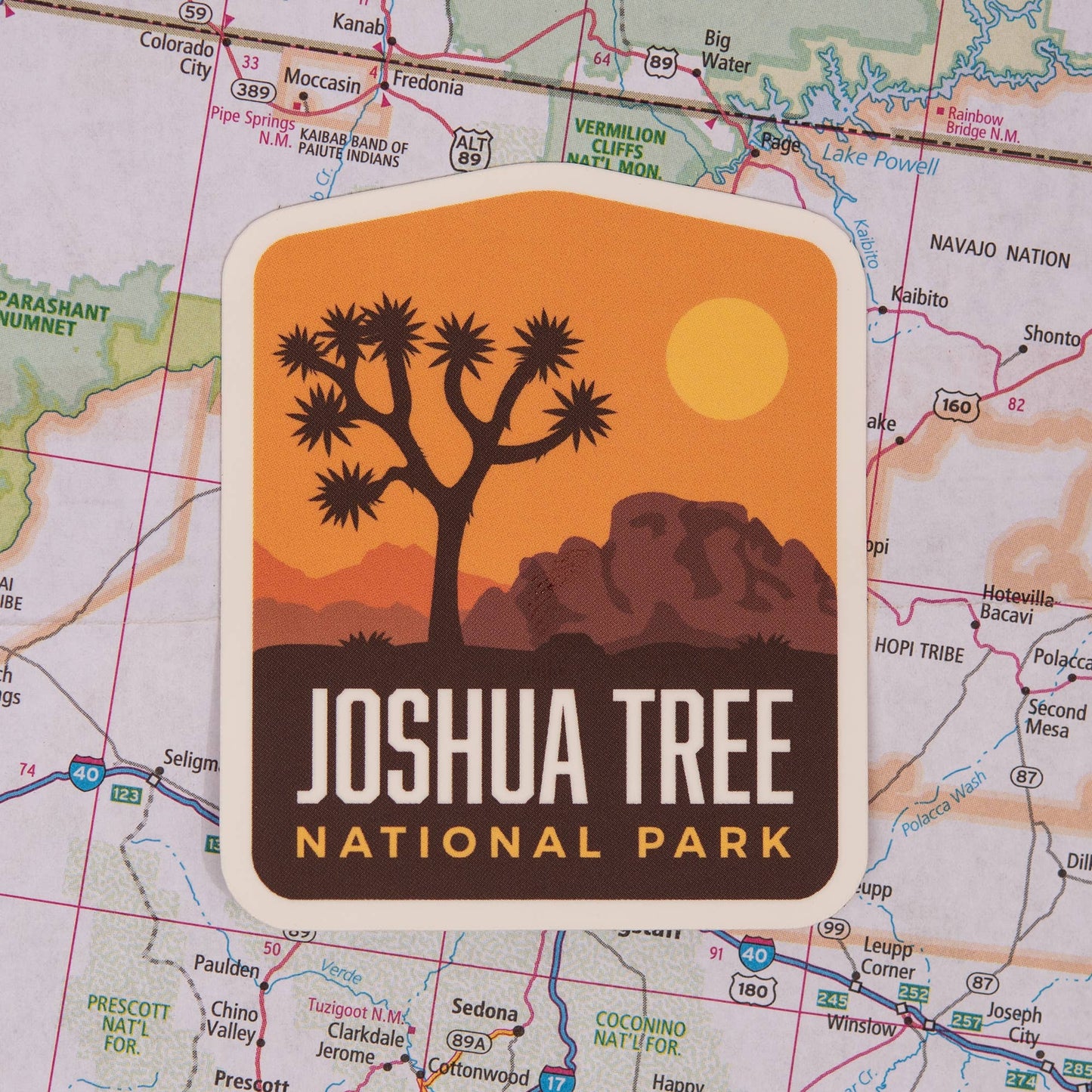 Joshua Tree National Park Orange Sticker