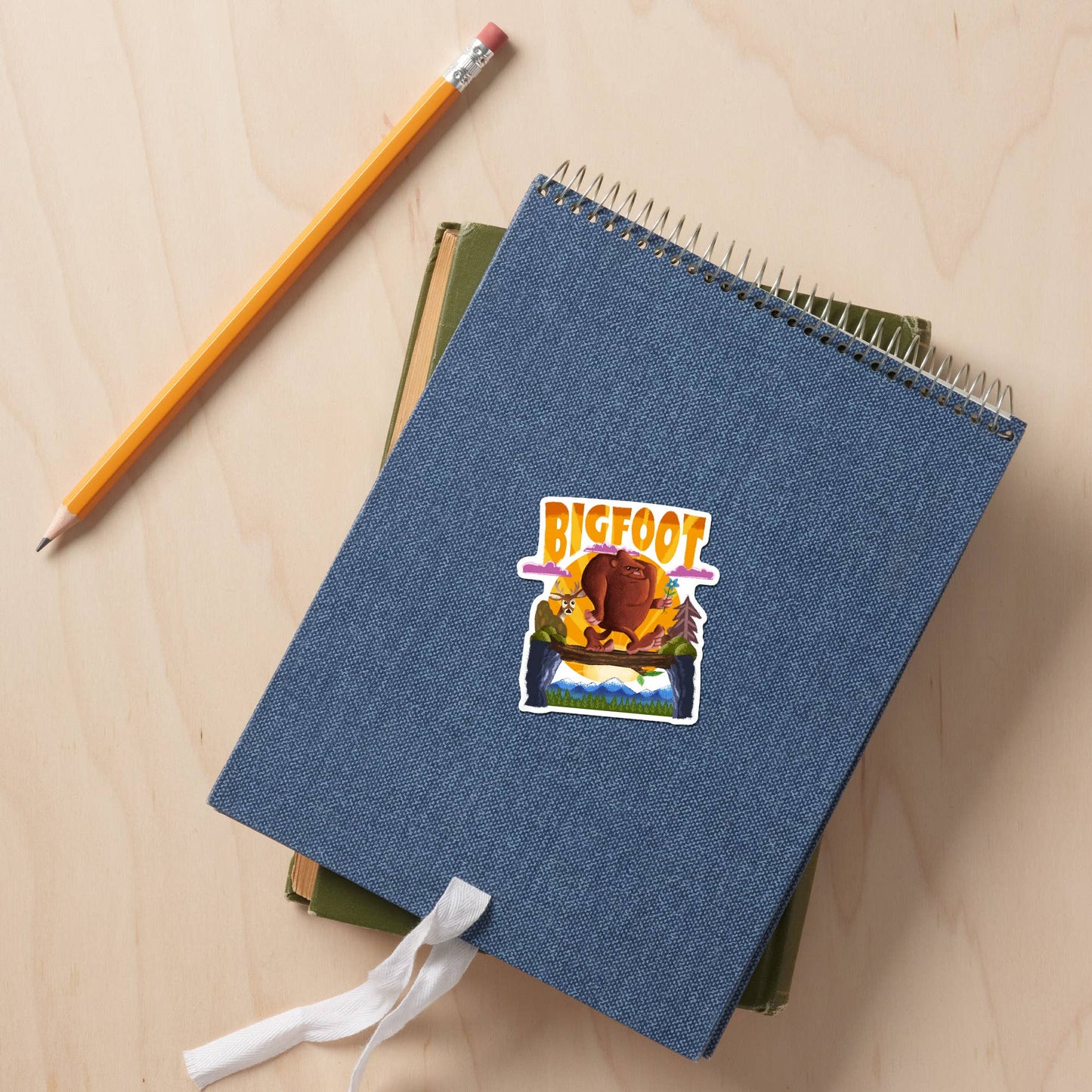 Bigfoot Mid-Century Inspired Sticker