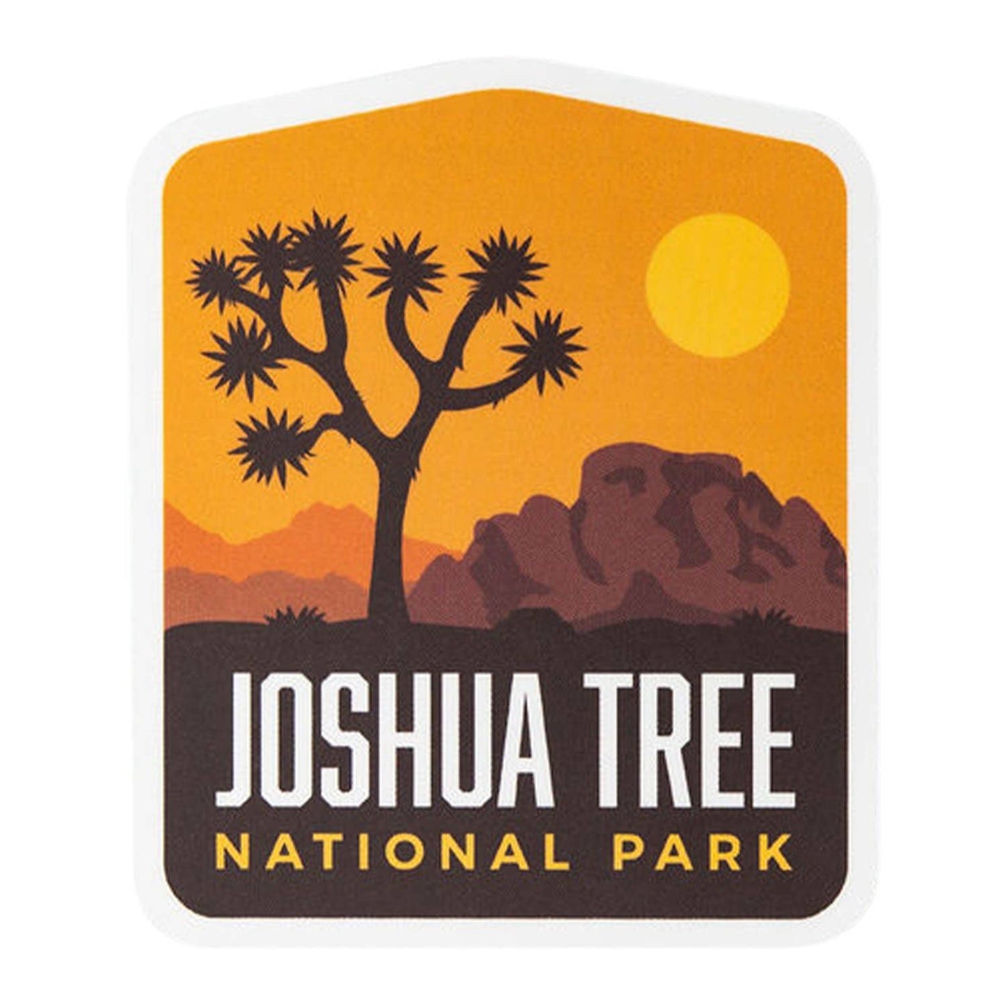 Joshua Tree National Park Orange Sticker