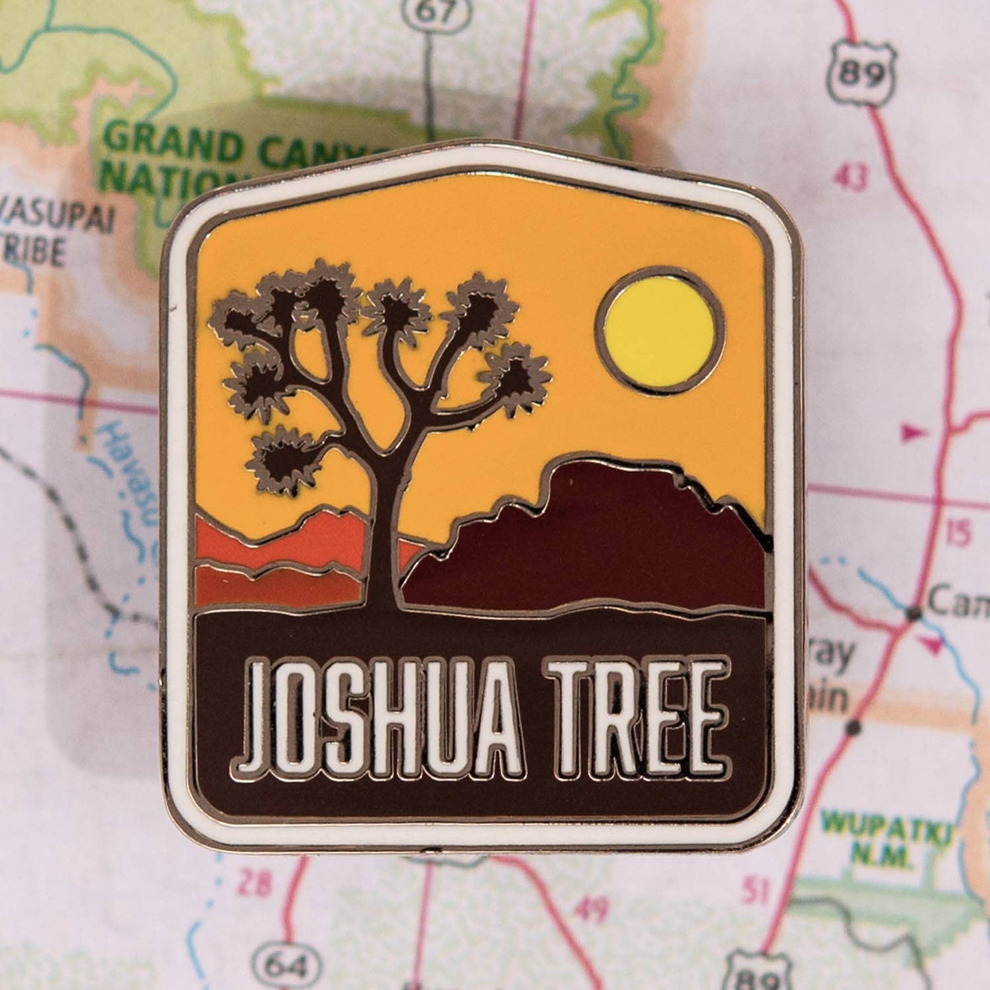 Joshua Tree National Park Orange Enamel Pin