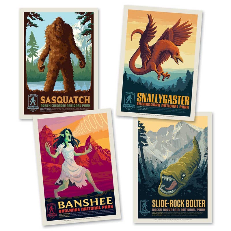 Legends of the National Parks Postcard Set