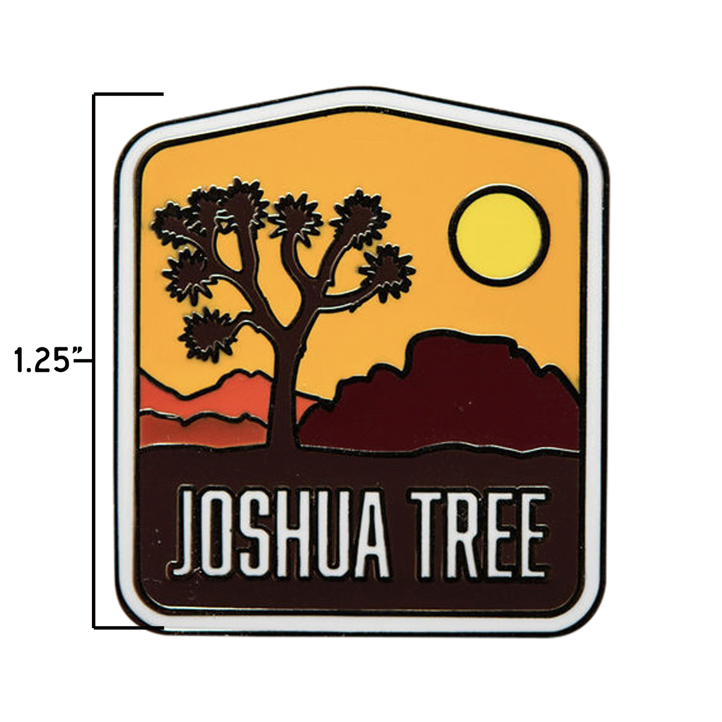 Joshua Tree National Park Orange Enamel Pin