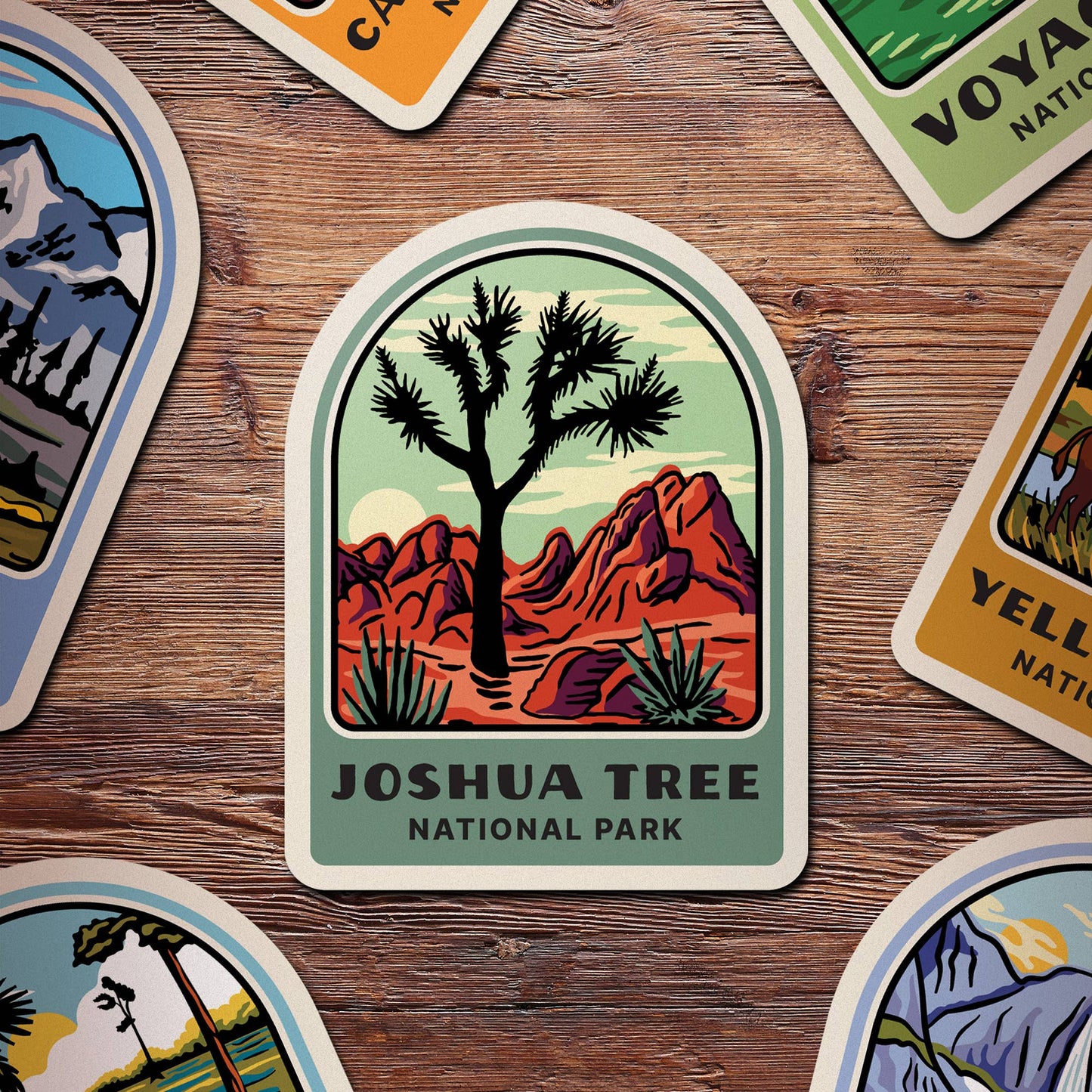 Joshua Tree National Park Green Vinyl Sticker