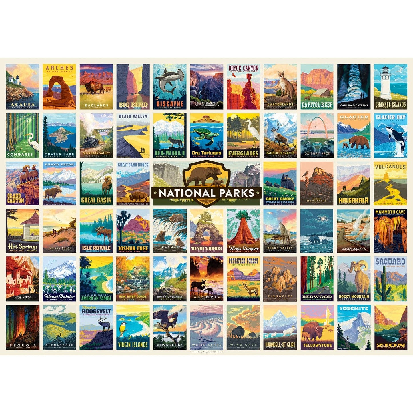 America's National Parks 1000 Piece Puzzle