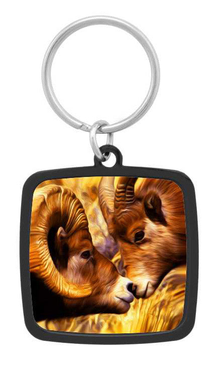 Bighorn Sheep Keychain