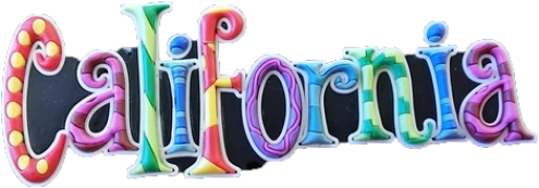 California Doodle - Magnet