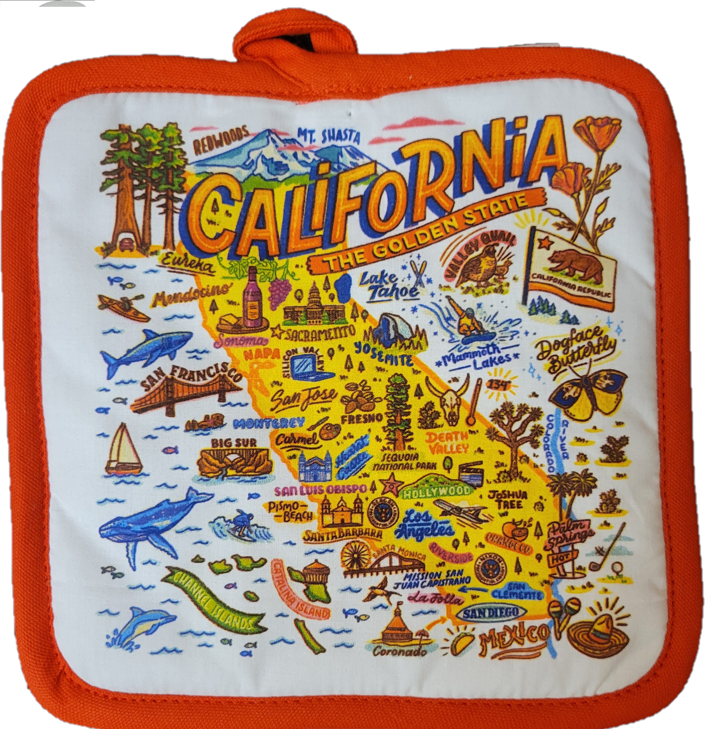 California Map Pot Holder
