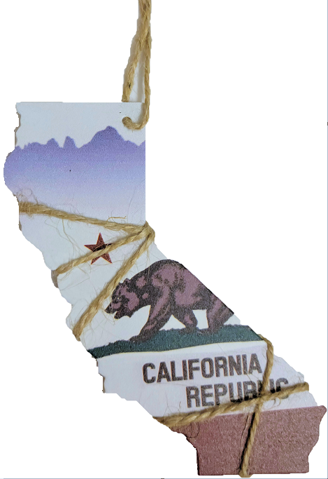 California State Shape Ornament
