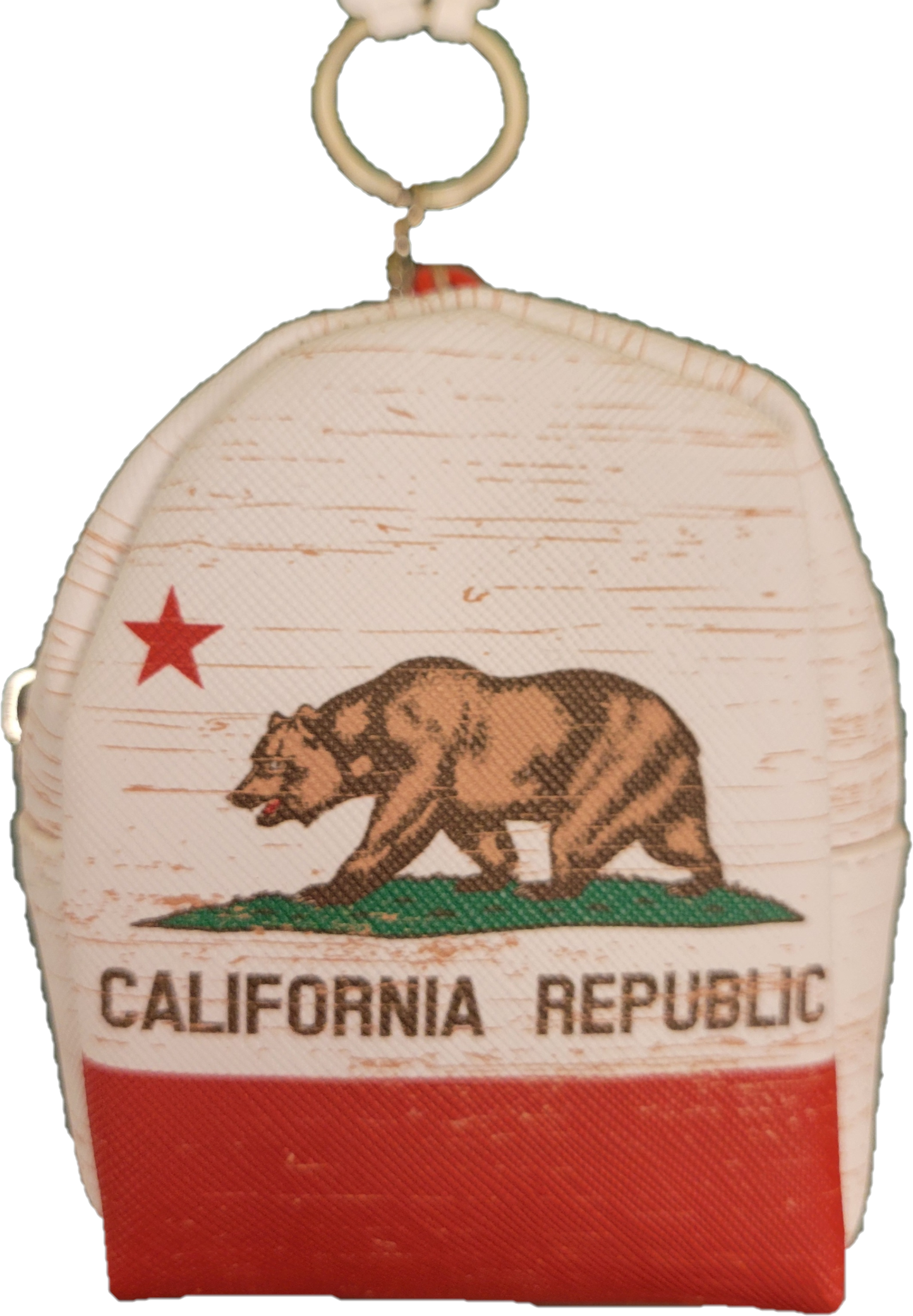 California Rustic Backpack Keychain