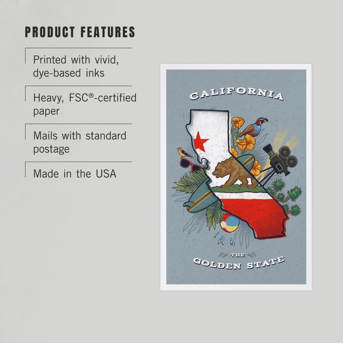 California State Treasure Trove Postcard