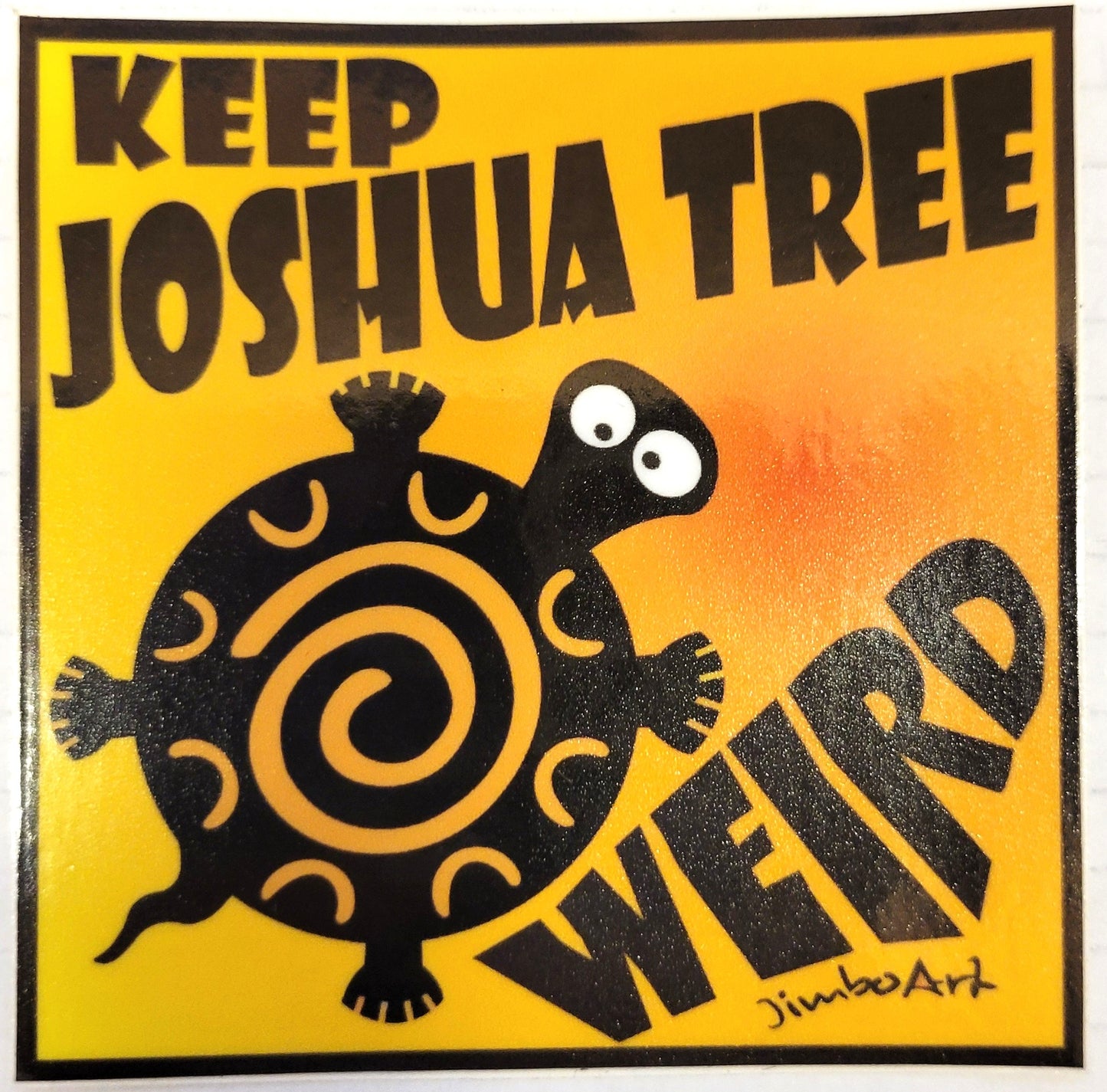 Keep Joshua Tree Weird Square Sticker