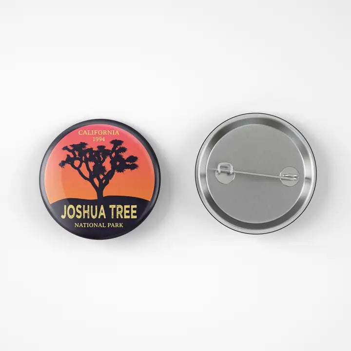 Joshua Tree National Park Sunset Button Pin
