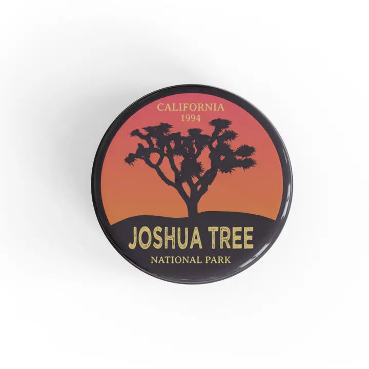 Joshua Tree National Park Sunset Button Magnet