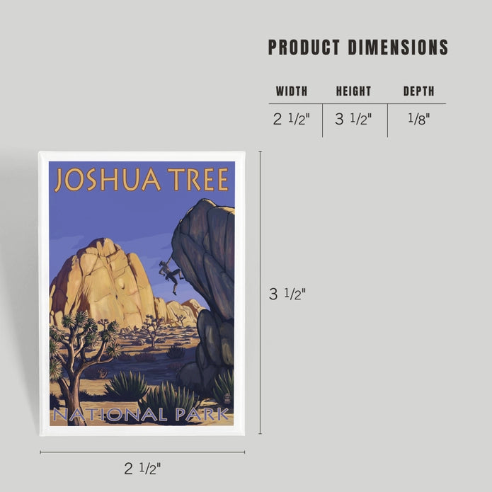 Joshua Tree National Park Rock Climber Magnet
