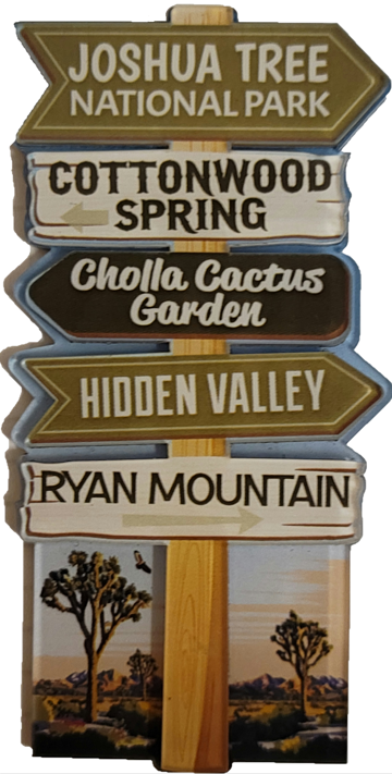Joshua Tree Souvenir Sign Magnet