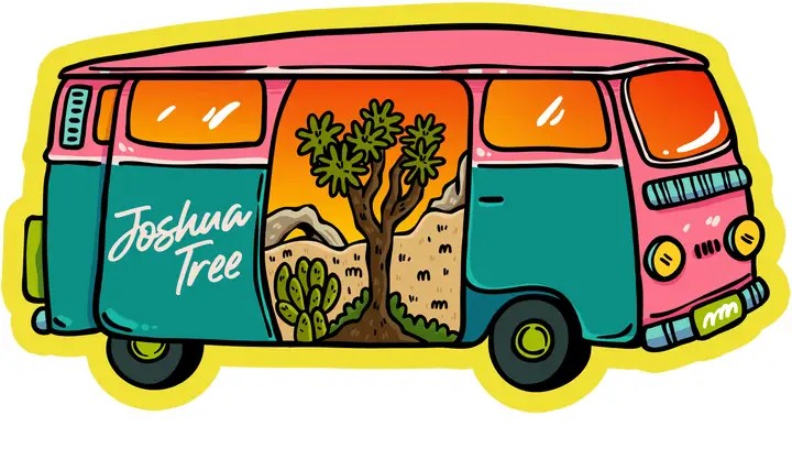 Joshua Tree Waterproof Stickers