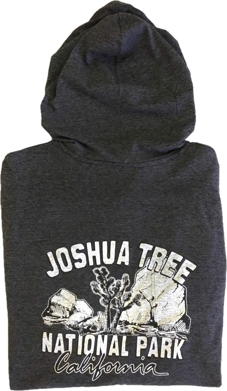 Joshua Tree National Park Hoodie Dark Gray Back