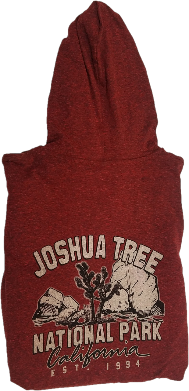 Joshua Tree National Park Hoodie Red Back
