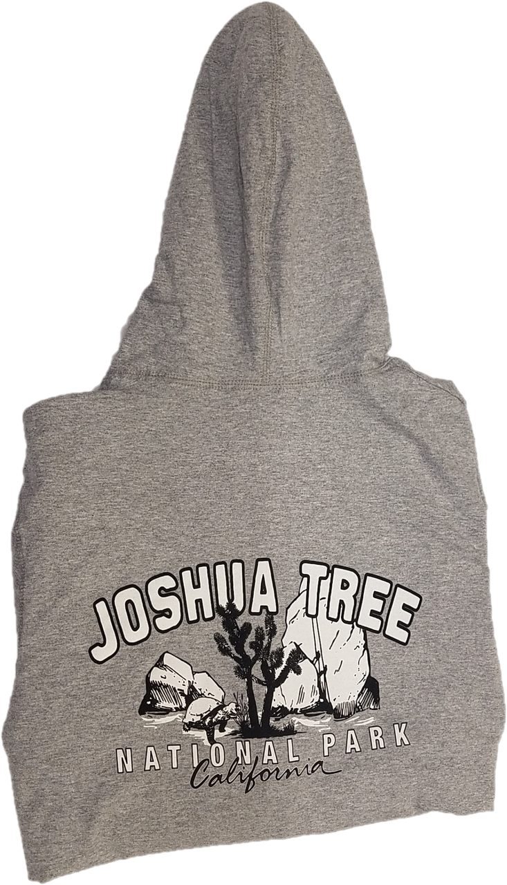 Joshua Tree National Park Hoodie Sport Gray Back