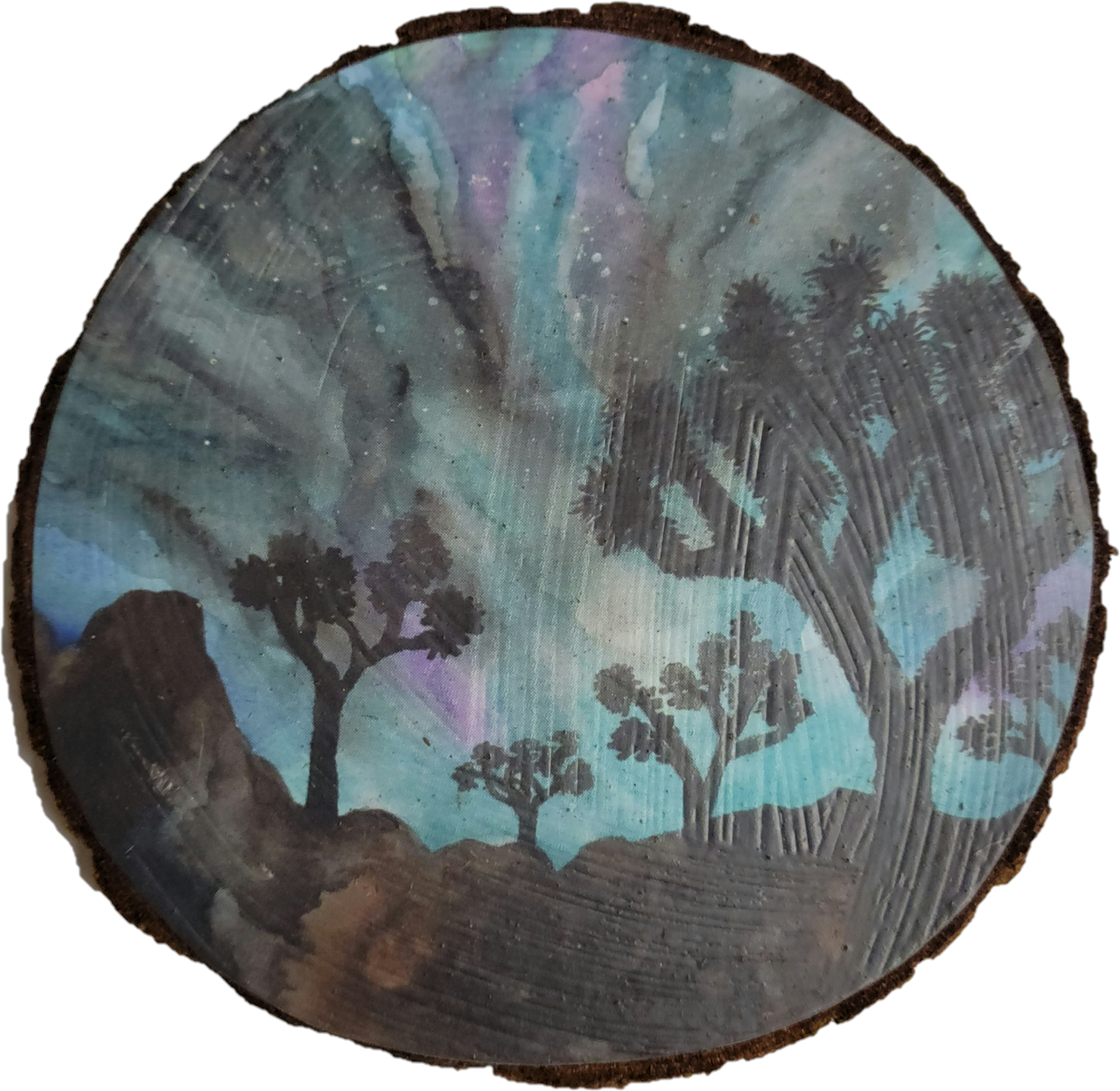 Joshua Tree Wood Slice Magnet