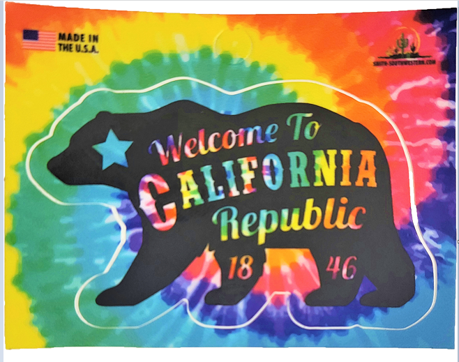 California Tie Dye Bear