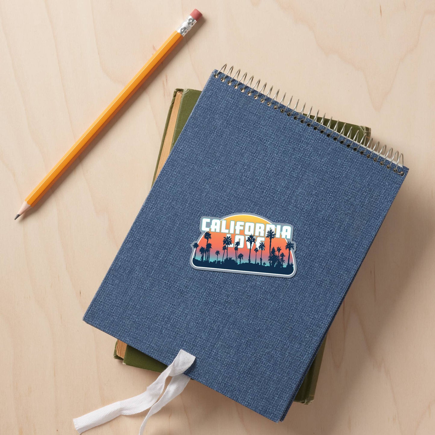 California Love Palm Trees Vinyl Sticker