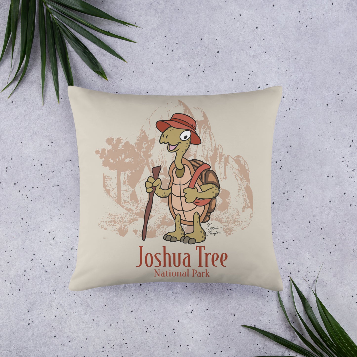 Joshua Tree Tortoise Pillow (in 2 sizes)
