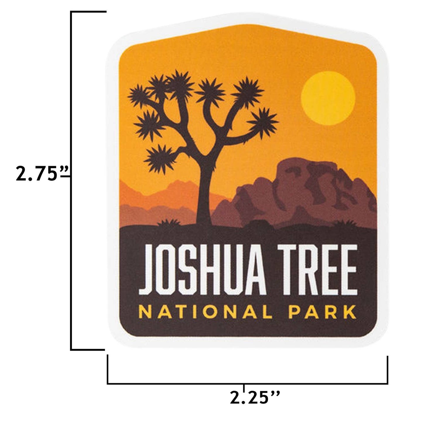 Joshua Tree National Park Orange Sticker