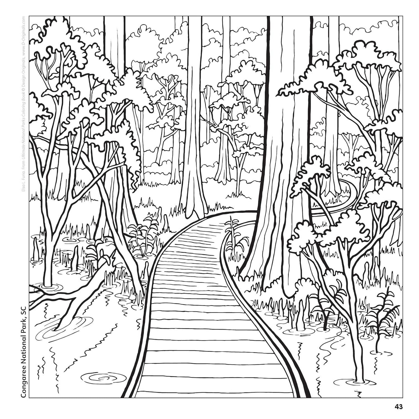 Ultimate National Parks Coloring Book