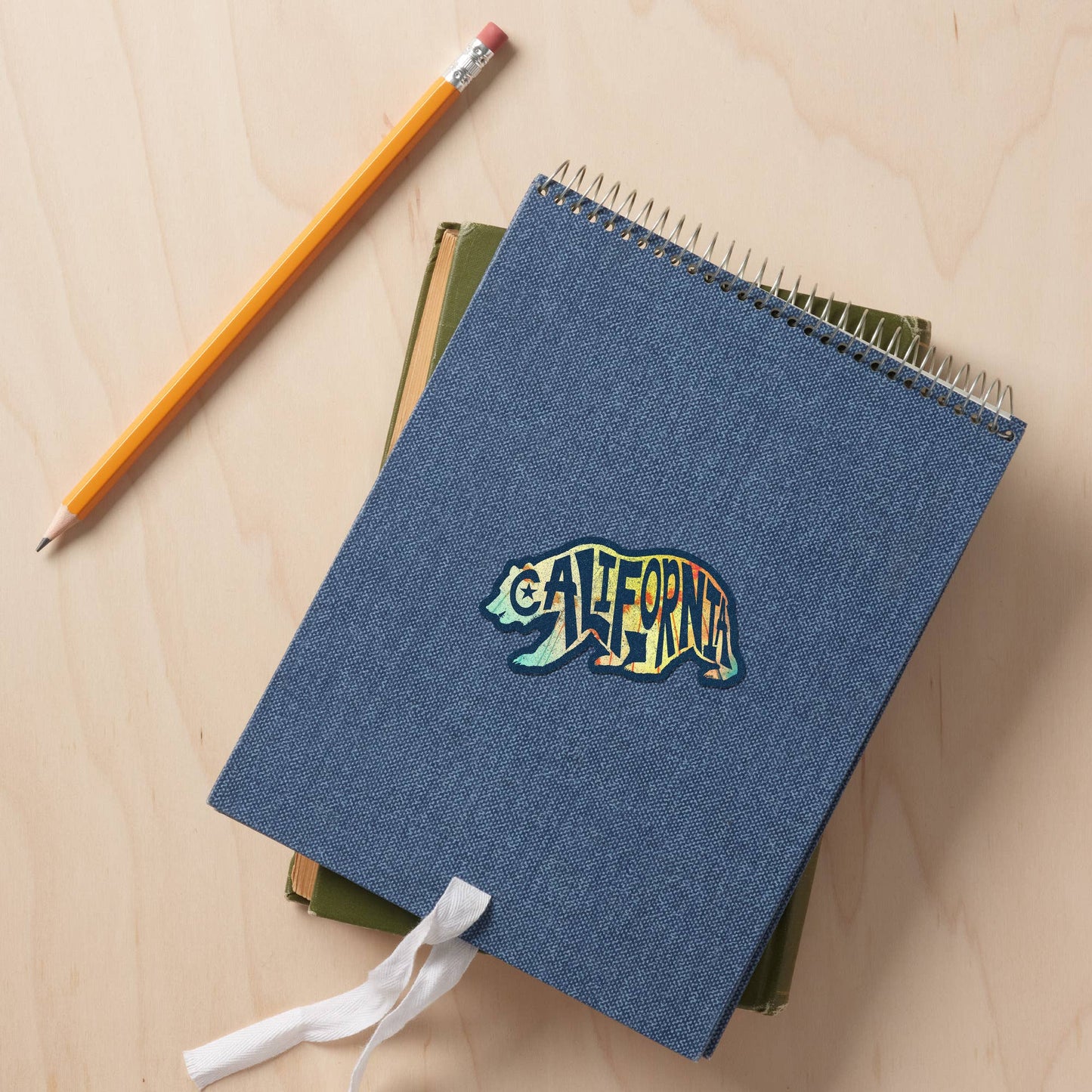 California Bear Silhouette and Typography Vinyl Sticker