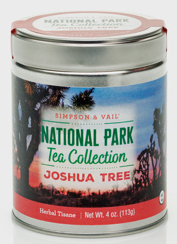 Joshua Tree Tea, 4oz Tin, Organic Green Rooibos, Hibiscus Flowers, Agave Flavoring, & Yucca Root