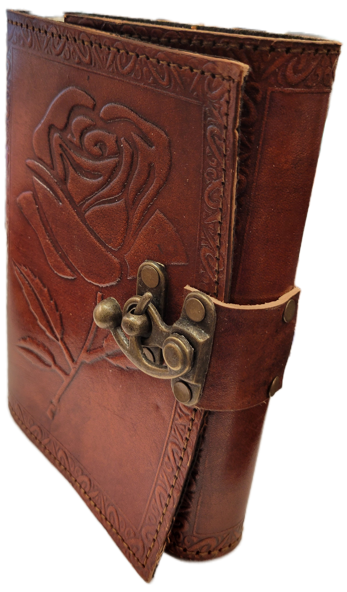 Leather Rose Journal