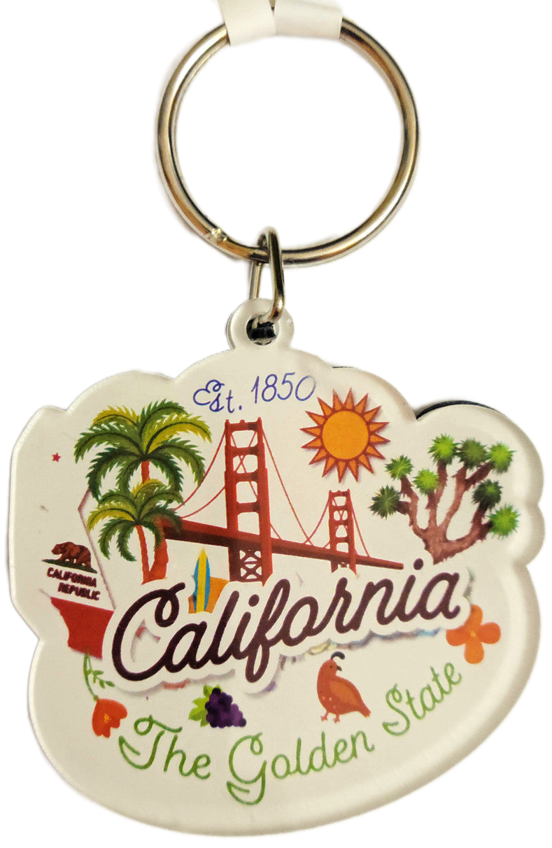 California Fun Keychain