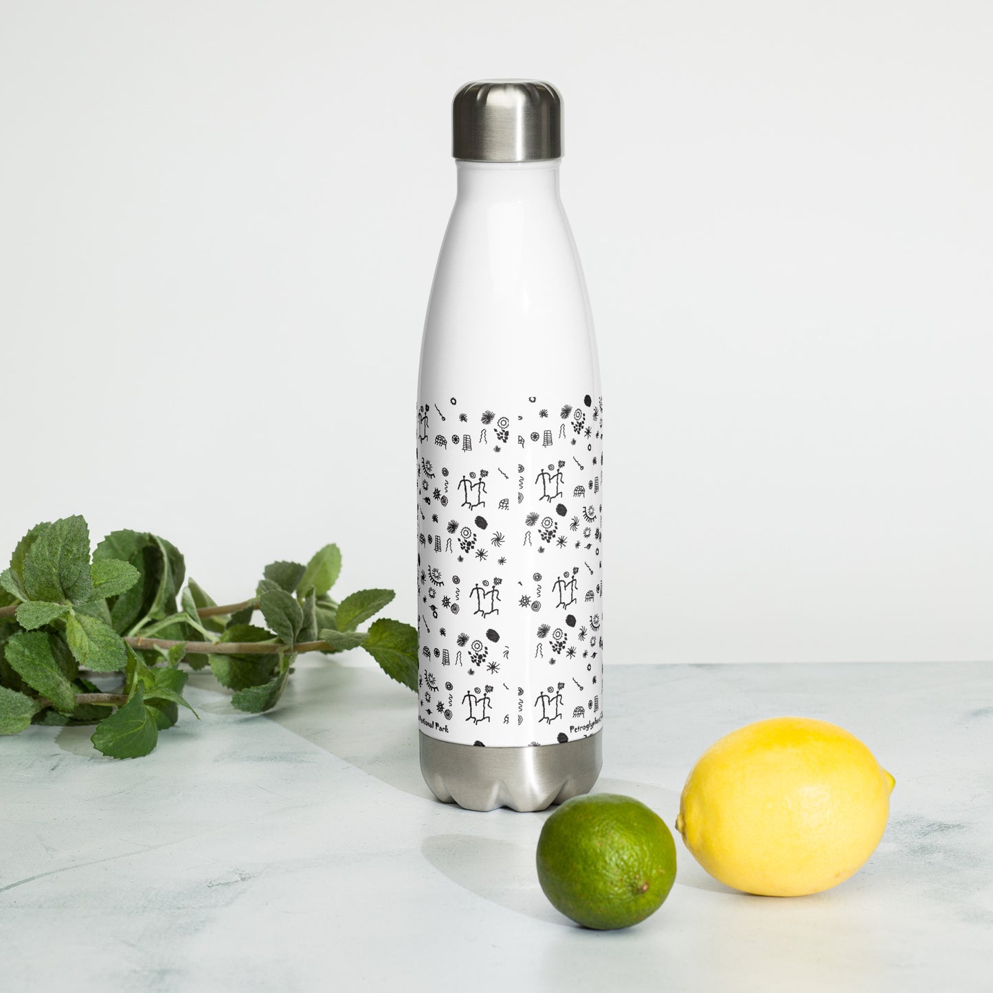 Petroglyphs of Joshua Tree, Stainless Steel Water Bottle