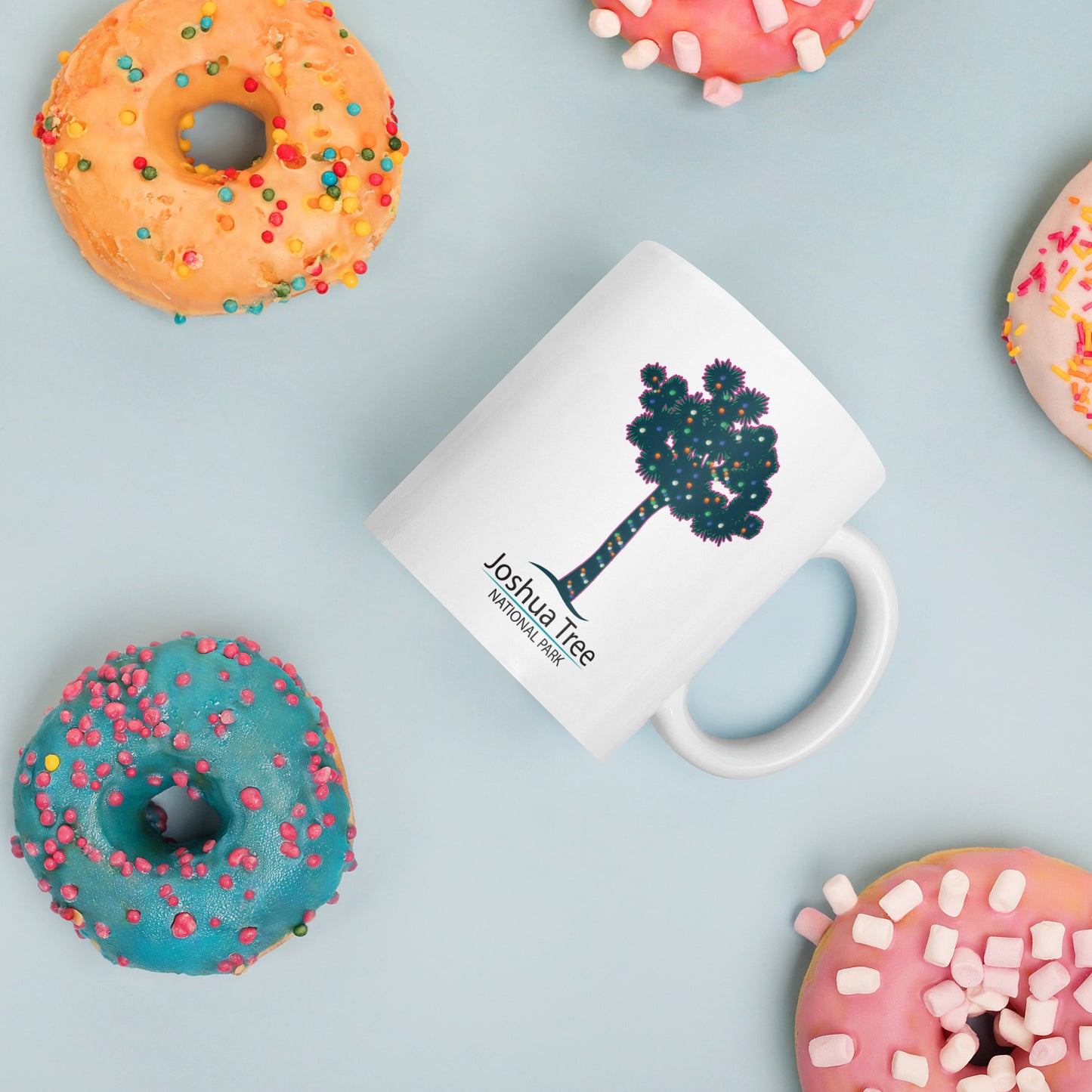 Joshua Tree Lit Tree Holiday Mug