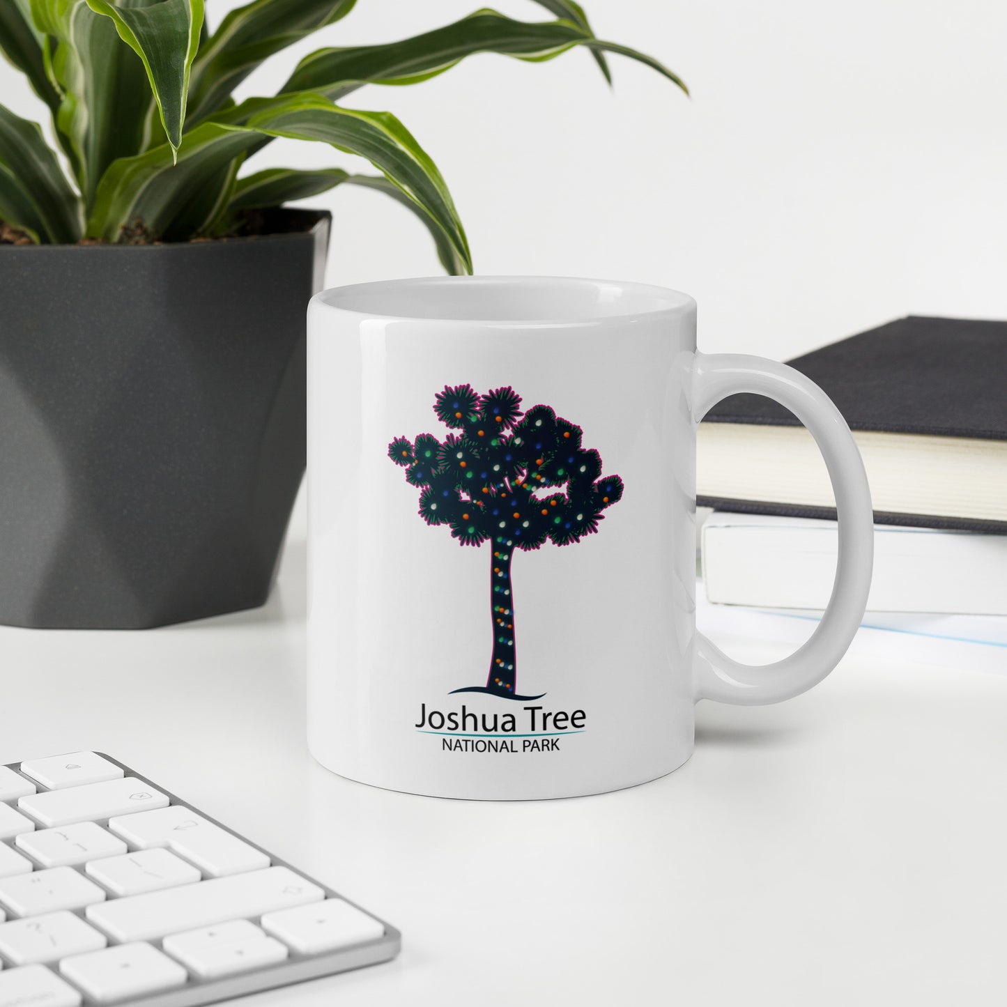 Joshua Tree Lit Tree Holiday Mug