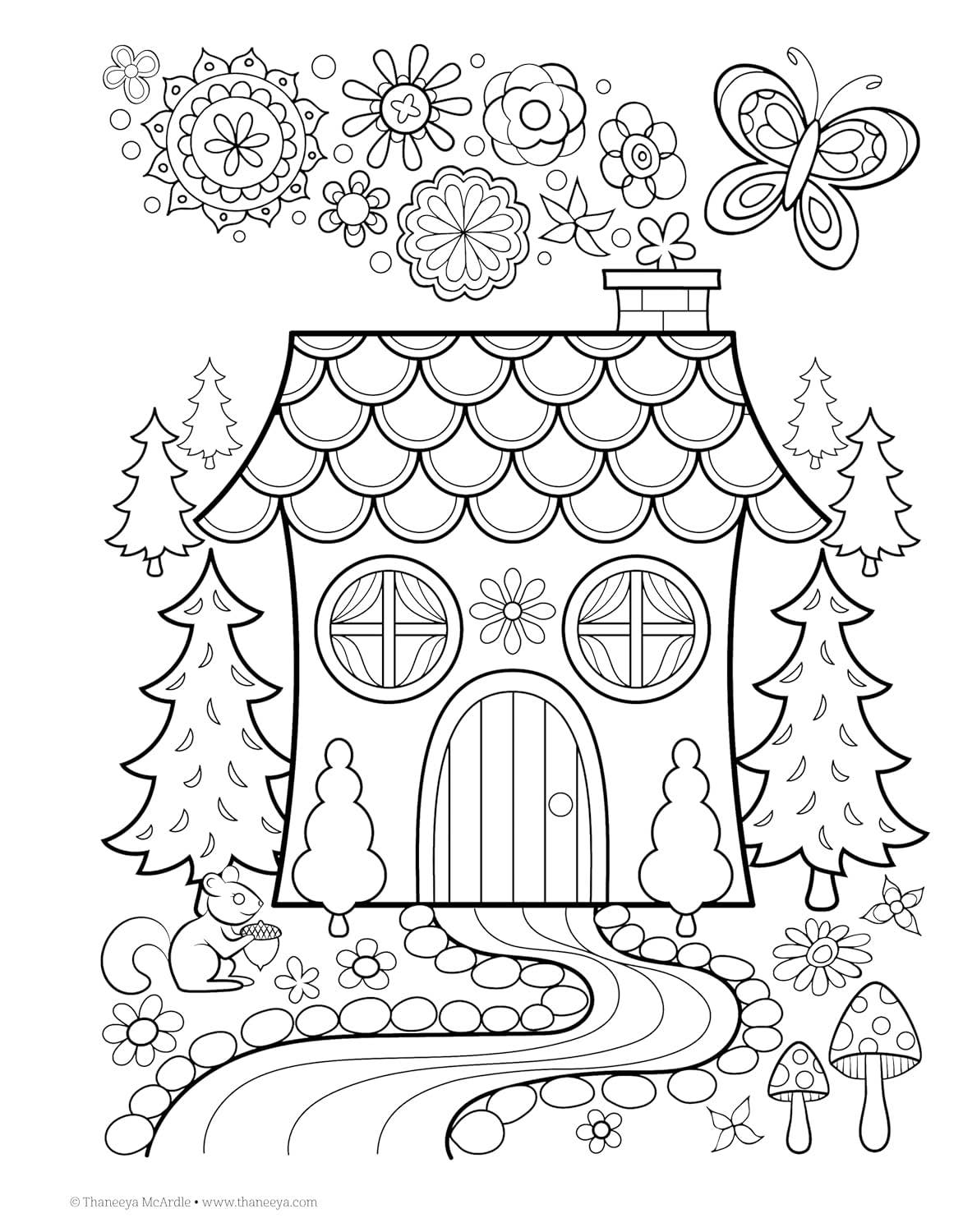 Happy Campers Coloring Book
