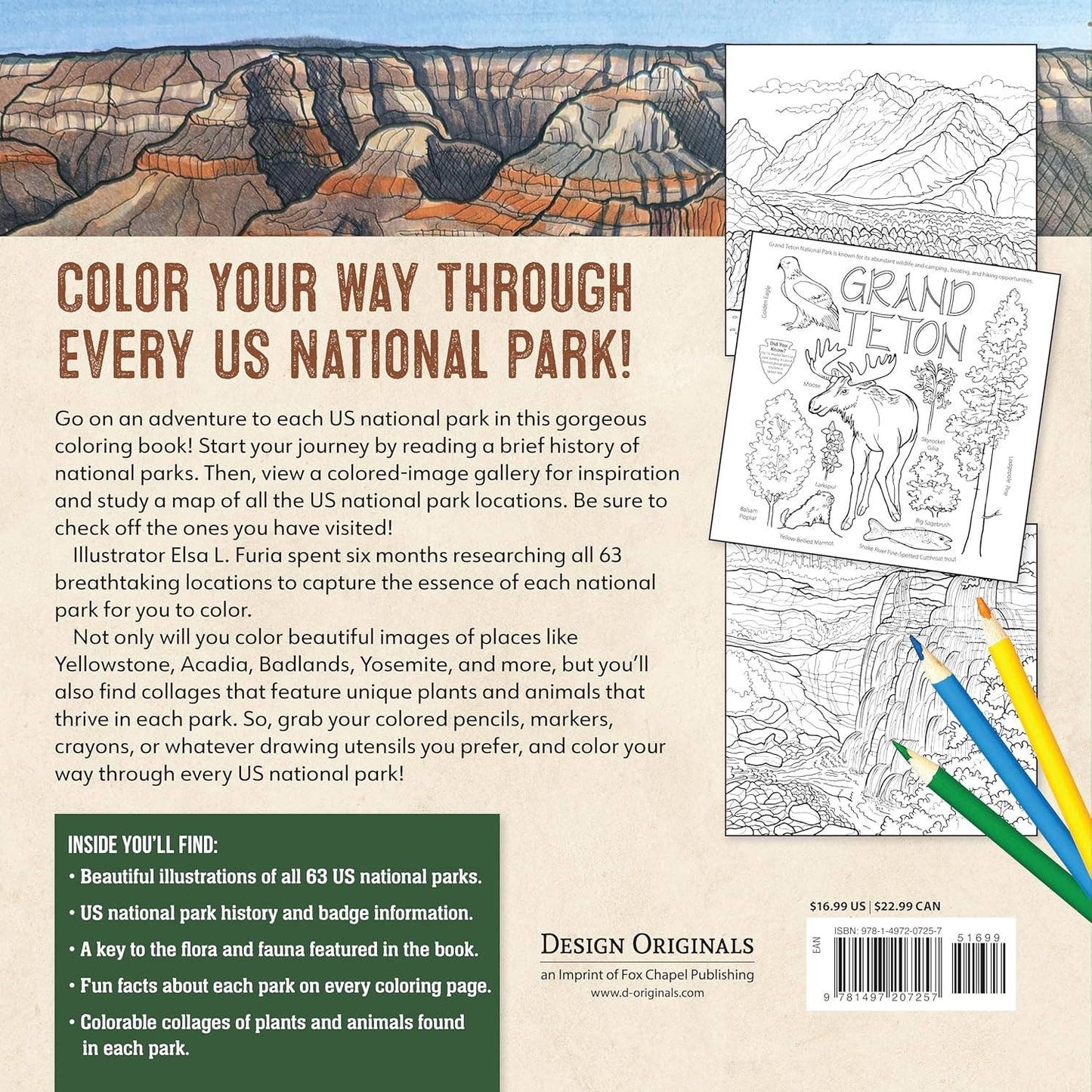 Ultimate National Parks Coloring Book