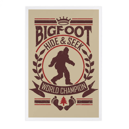 Bigfoot Hide and Seek World Champion Postcard
