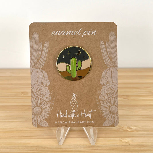 Saguaro Cactus Desert Enamel Pin