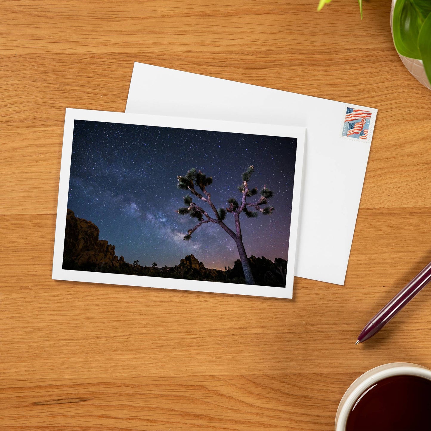 Joshua Tree Milky Way Notecard