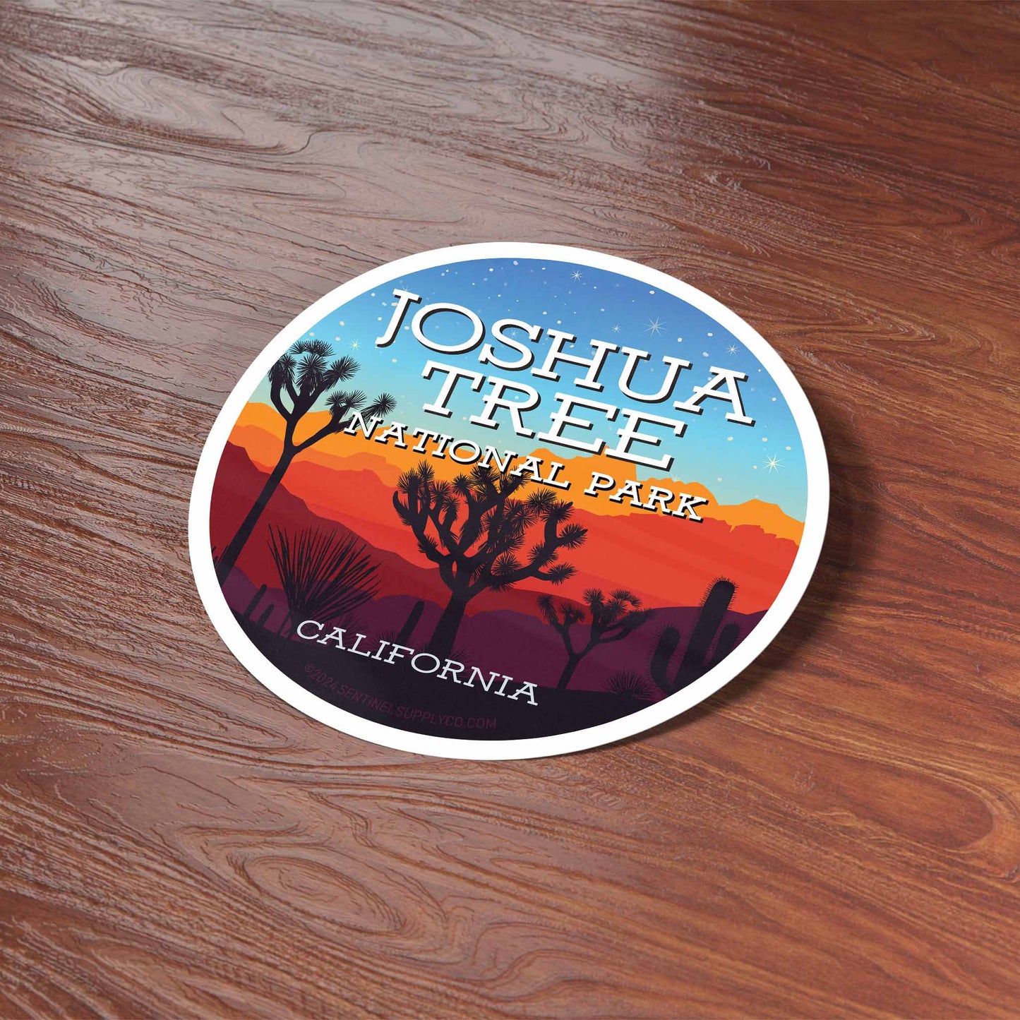 Joshua Tree National Park California Round Decal