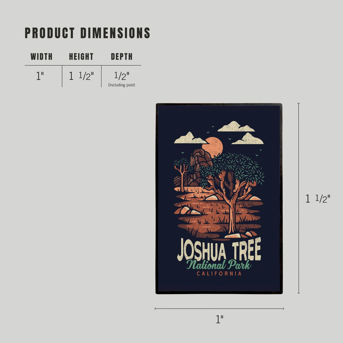 Joshua Tree National Park Vector Lapel Pin