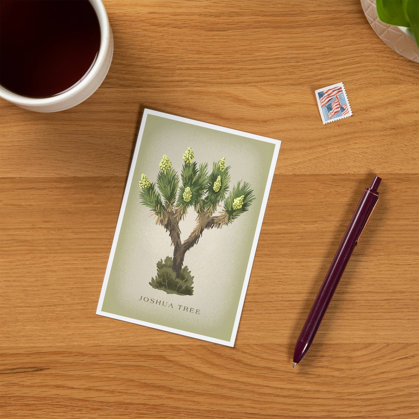 Blooming Joshua Tree Vintage Flora Postcard