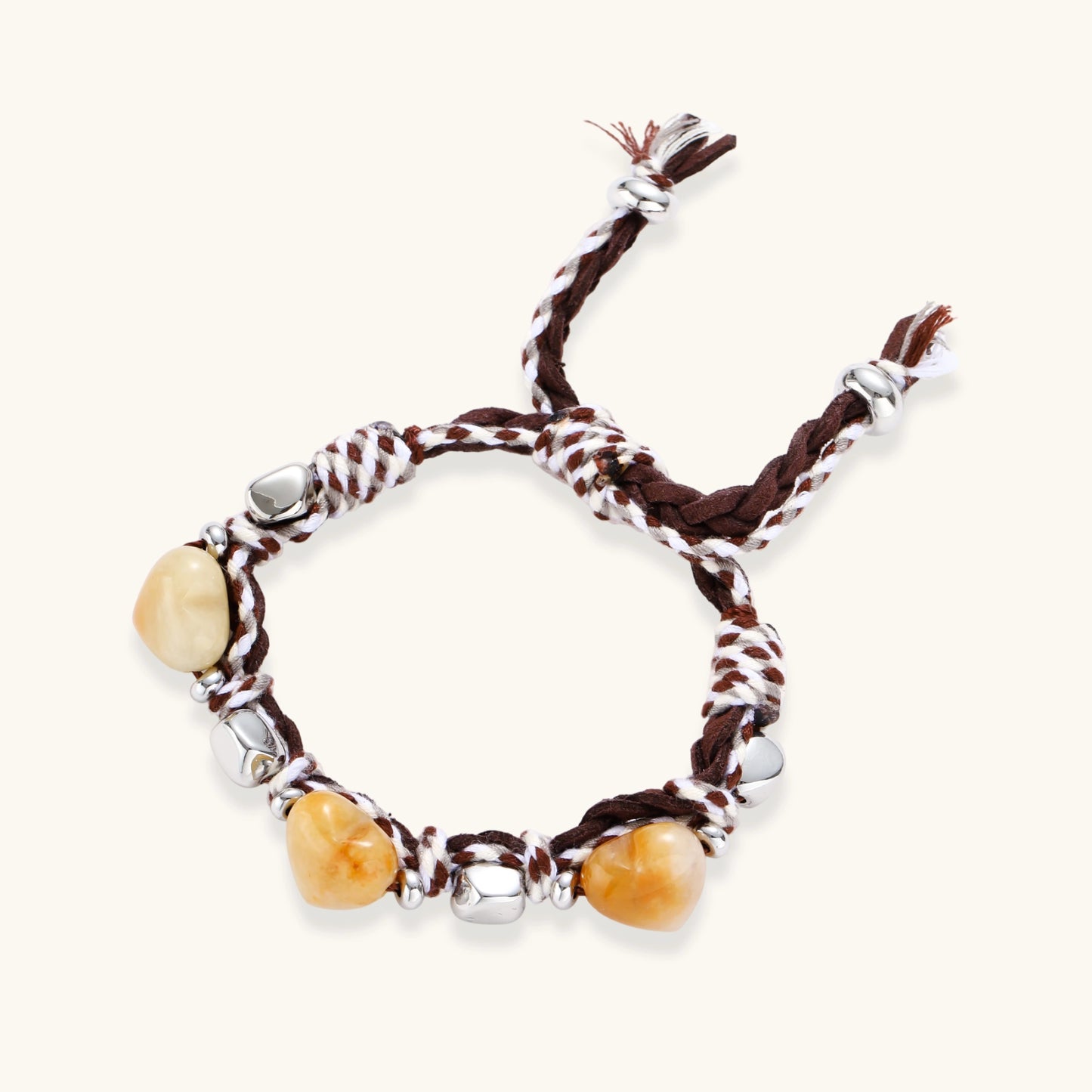 Amber Heart Cord Bracelet by Joshua Tree Gift Store