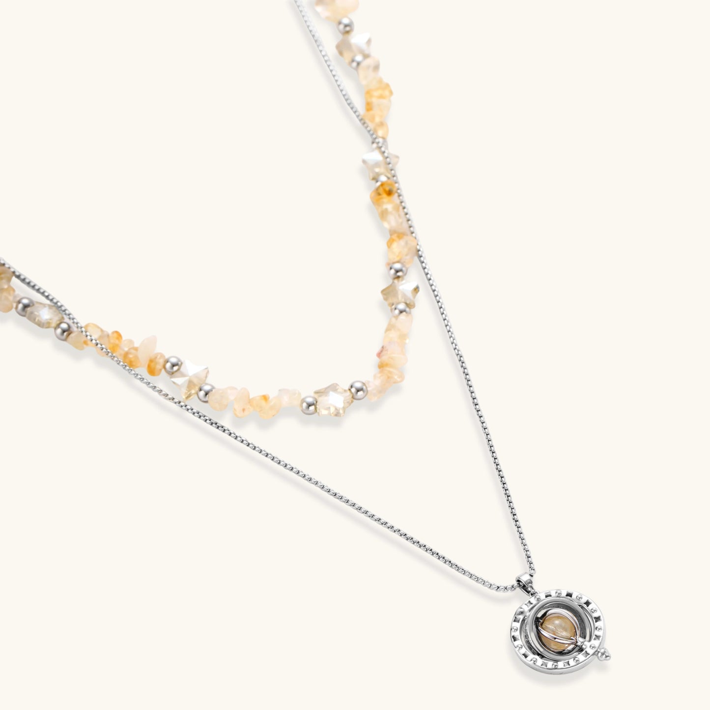 Earthbound Layered Necklace by Joshua Tree Gift Store
