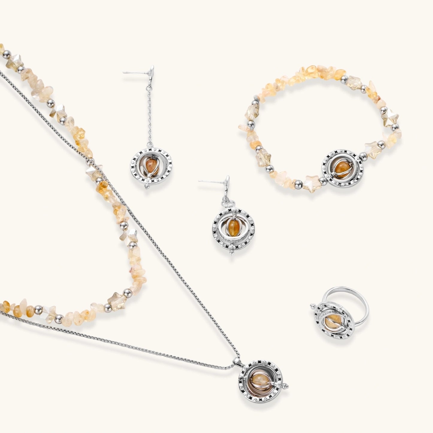 Cosmic Citrine Jewelry Set by Joshua Tree Gift Store