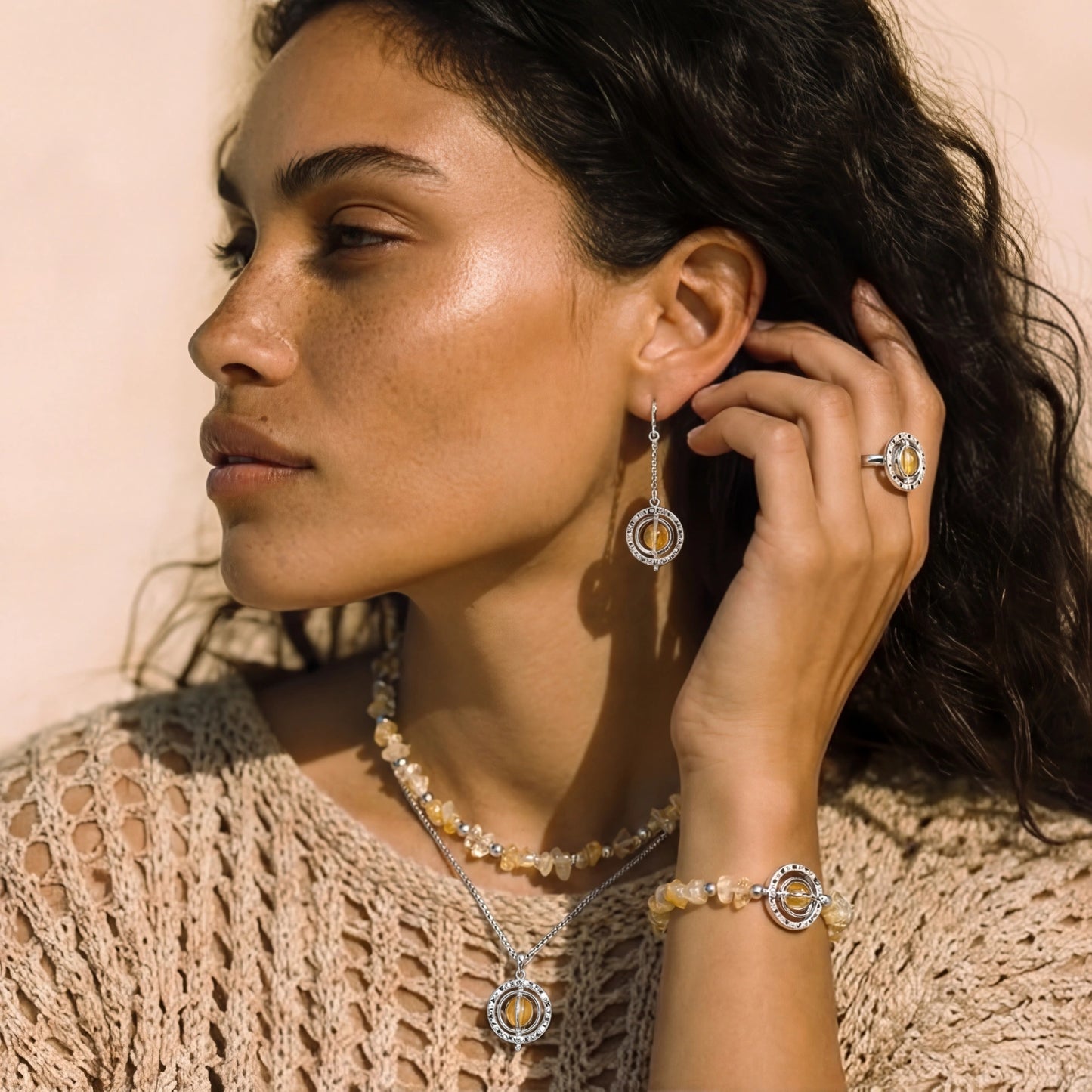 Cosmic Citrine Jewelry Set by Joshua Tree Gift Store