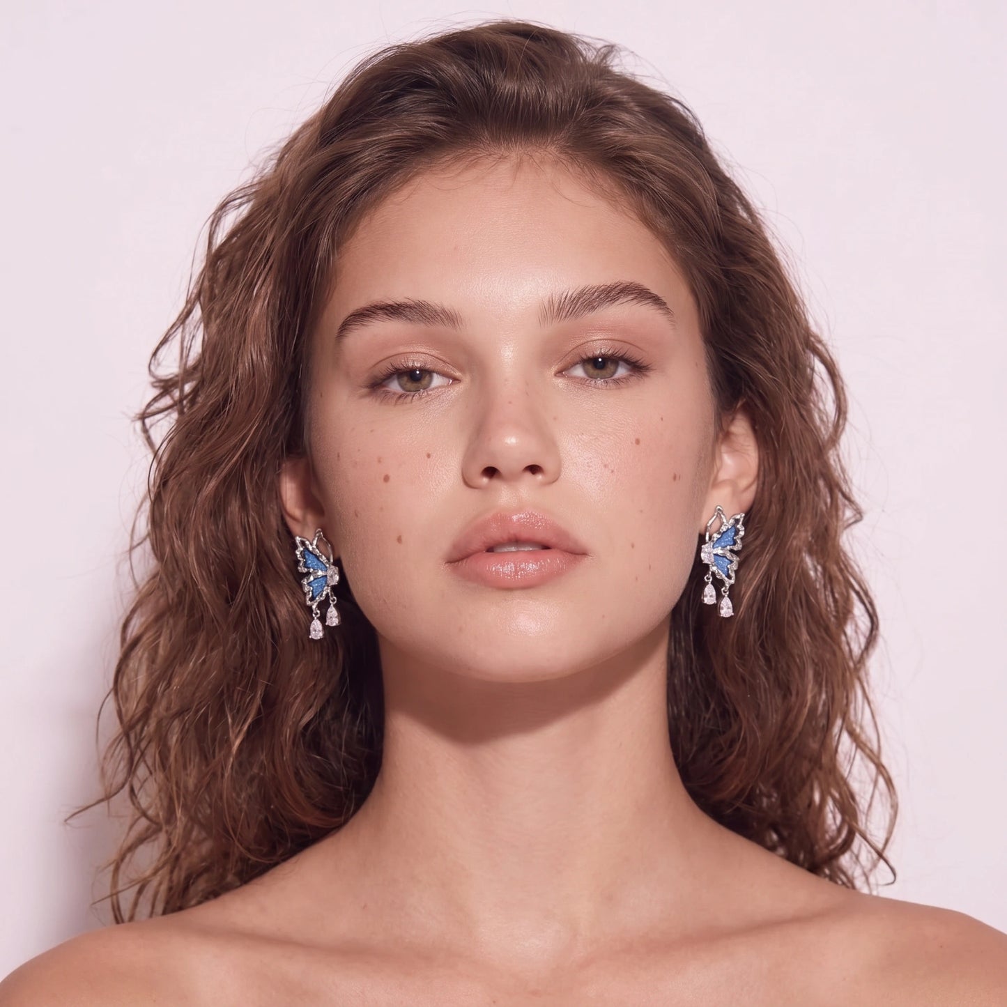 Denim Dreams Butterfly Earrings by Joshua Tree Gift Store