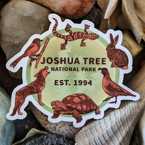 Joshua Tree National Park Desert Critters Vinyl Sticker